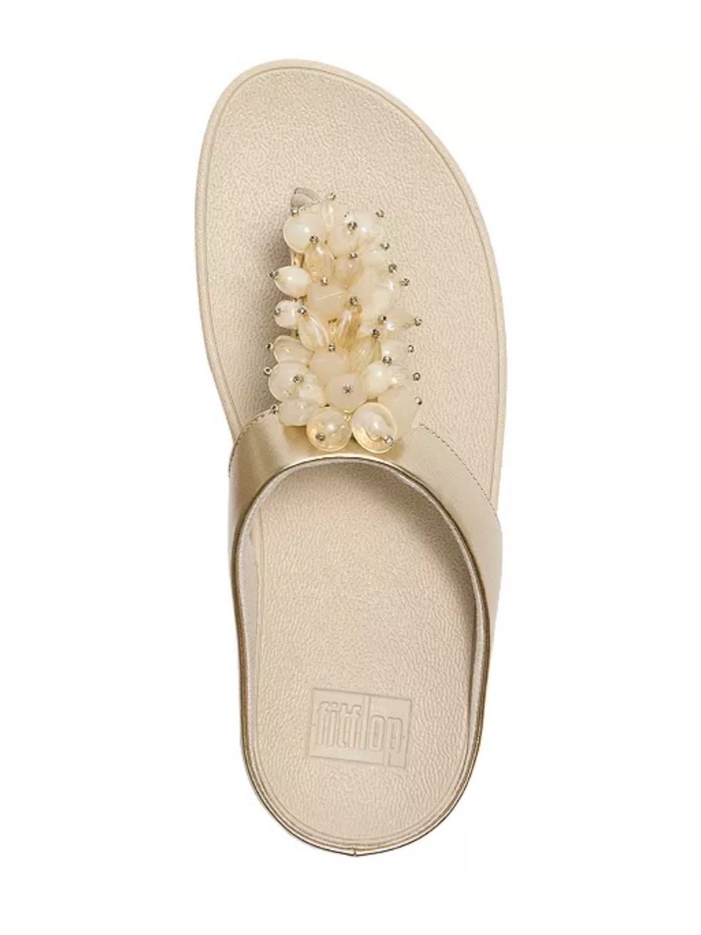 Women's Size 9 Fino Bead Cluster Toe Post Slip-On Sandals - Picture 3 of 8